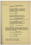 Moe Howard's 23pp. Script From May 1940 for The Three Stooges Film ''Cookoo Cavaliers'', Working Title ''Beauty a la Mud'' -- Annotations in Moe's Hand Throughout -- Stapled Without Covers, Very Good